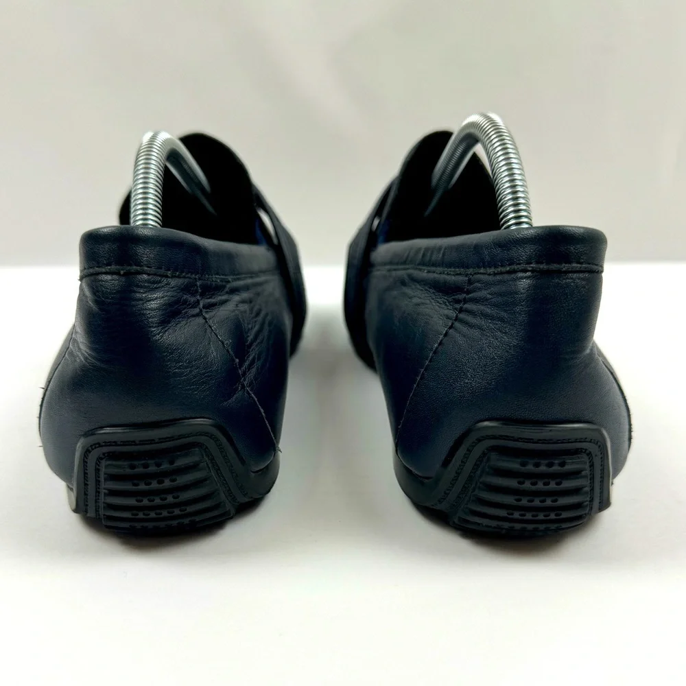 Zanzara Men's Van Eyck Blue Soft Leather Loafers Shoes‎ Size 11